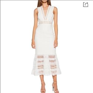 Bardot white lace dress